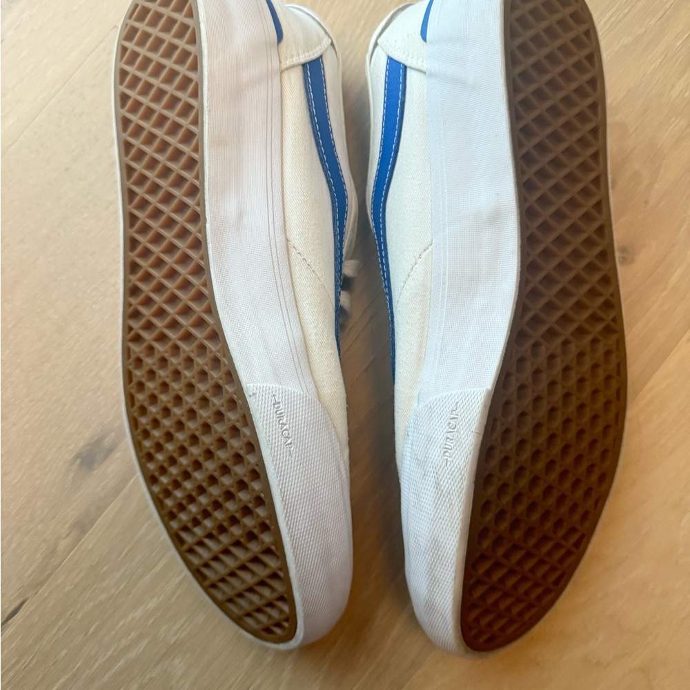 Vans Men's Beige and Royal Blue Sneakers - Picture 3 of 3